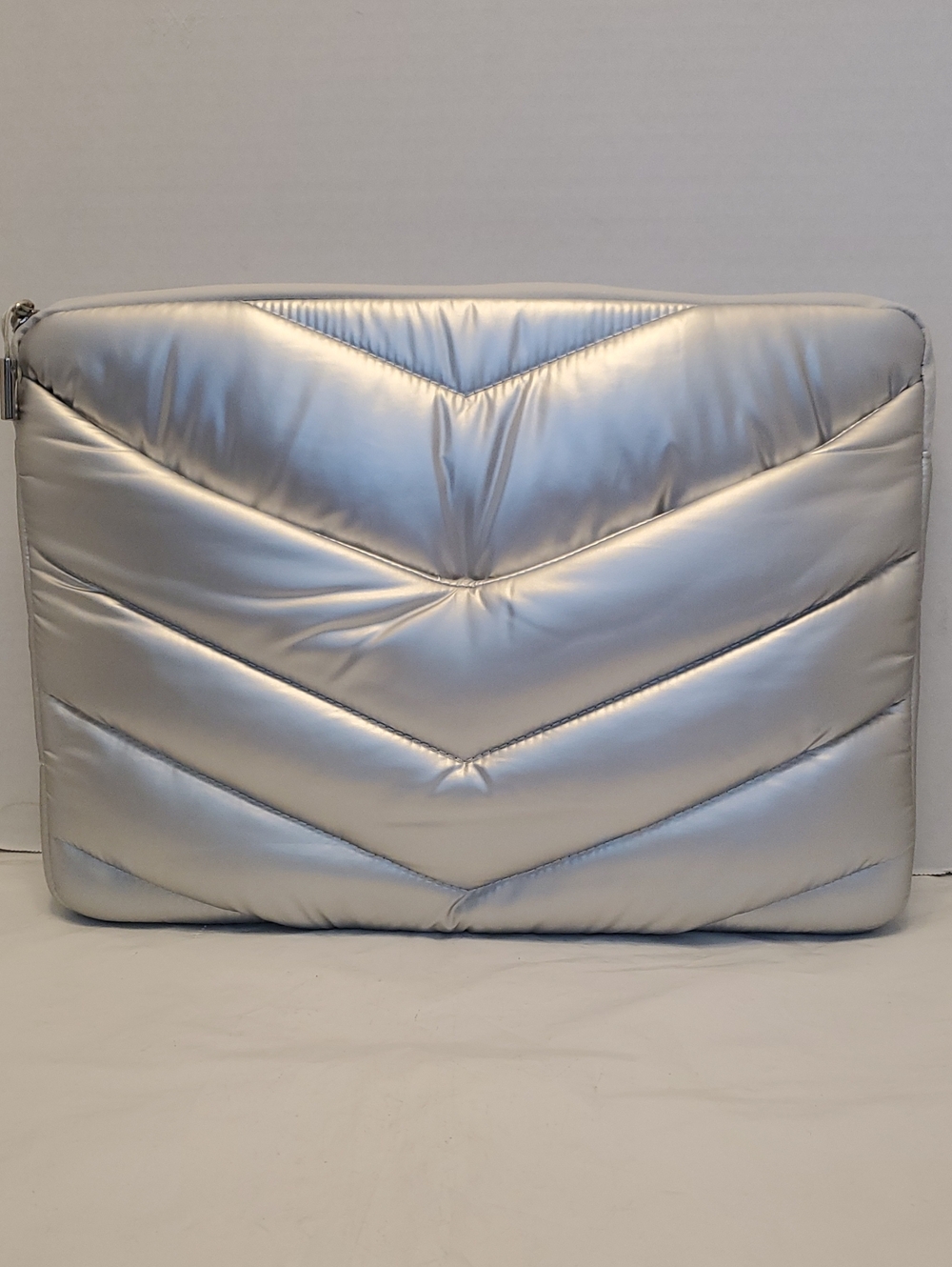 Athleta X Caraa Metallic Quilted Laptop Sleeve